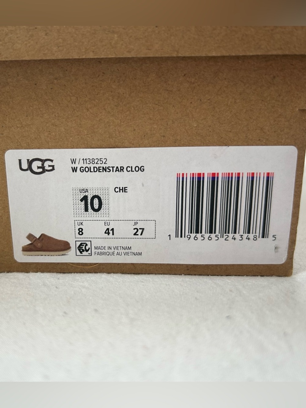 NWT UGG Goldenstar Chestnut Clogs - Womens - Picture 9 of 9